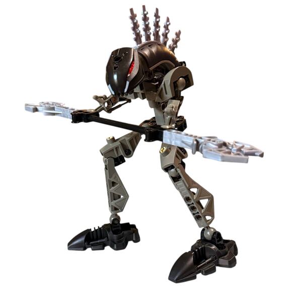 VTG LEGO BIONICLE Rahkshi Vorahk Black Gray 8591 Canister Complete DAMAGED Book - Picture 2 of 12